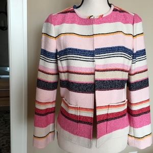 kate spade New York Berber Stripe Jacket, Sz 4